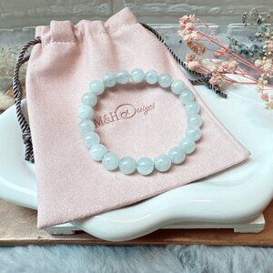 8mm Aquamarine Stretch Bracelet